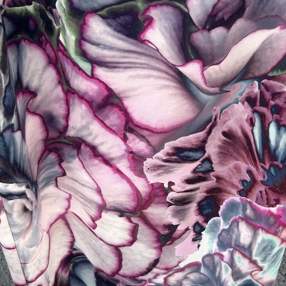 Ted Baker Stephie Cream Multi Illuminated Bloom Belted Dress Size 0 - Picture 6 of 8